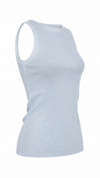 Top senza maniche con strass
