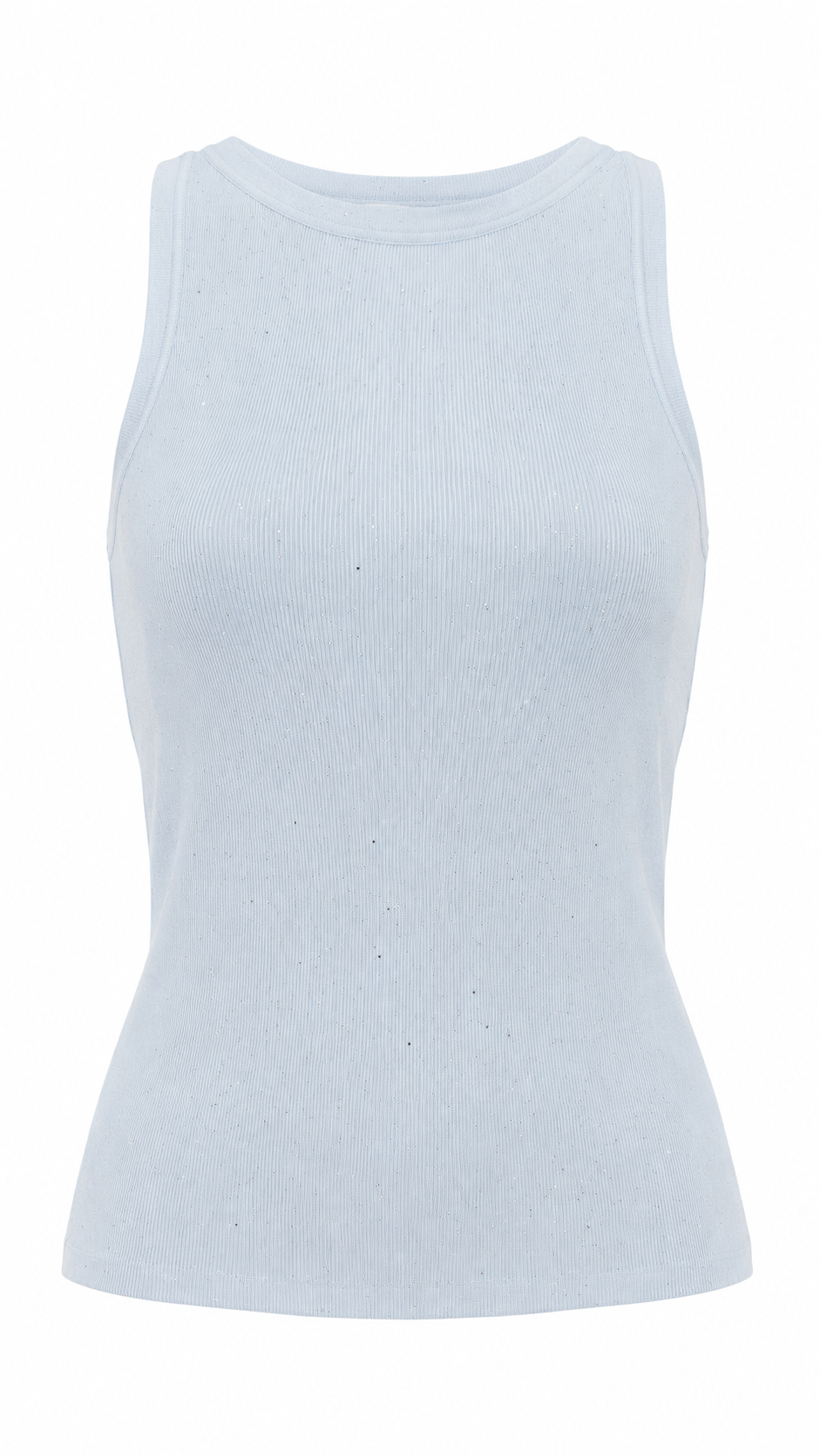Top senza maniche con strass