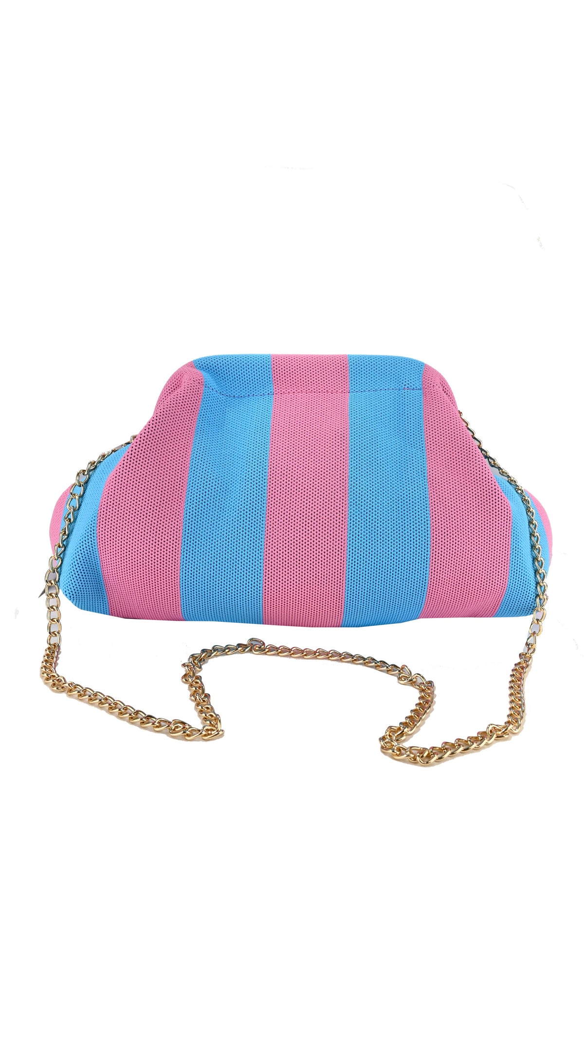 Clutch bag a righe