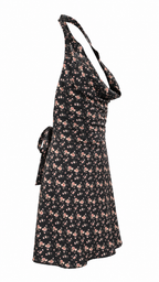Strapless short dress with tiered skirt