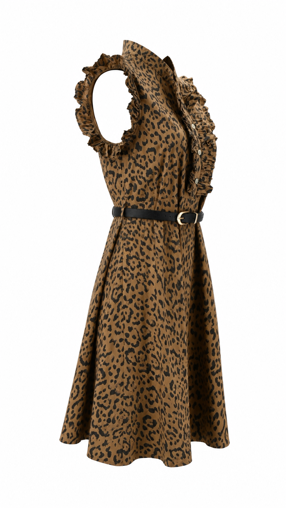 Vestido corto de leopardo