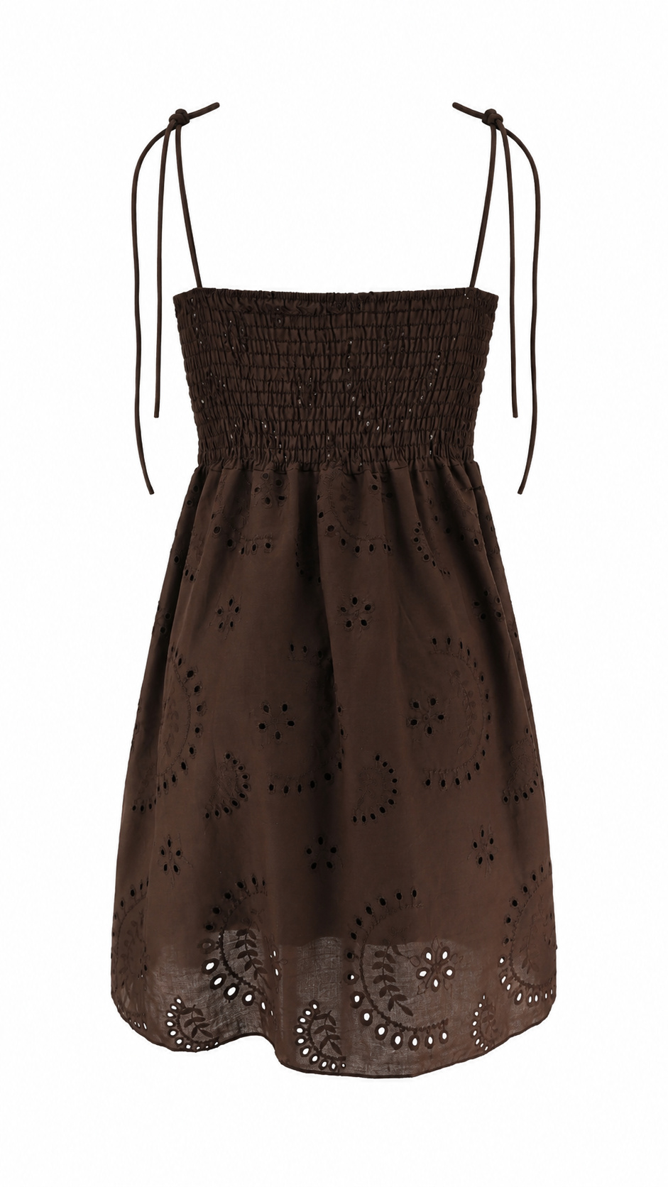 Strapless short dress with tiered skirt