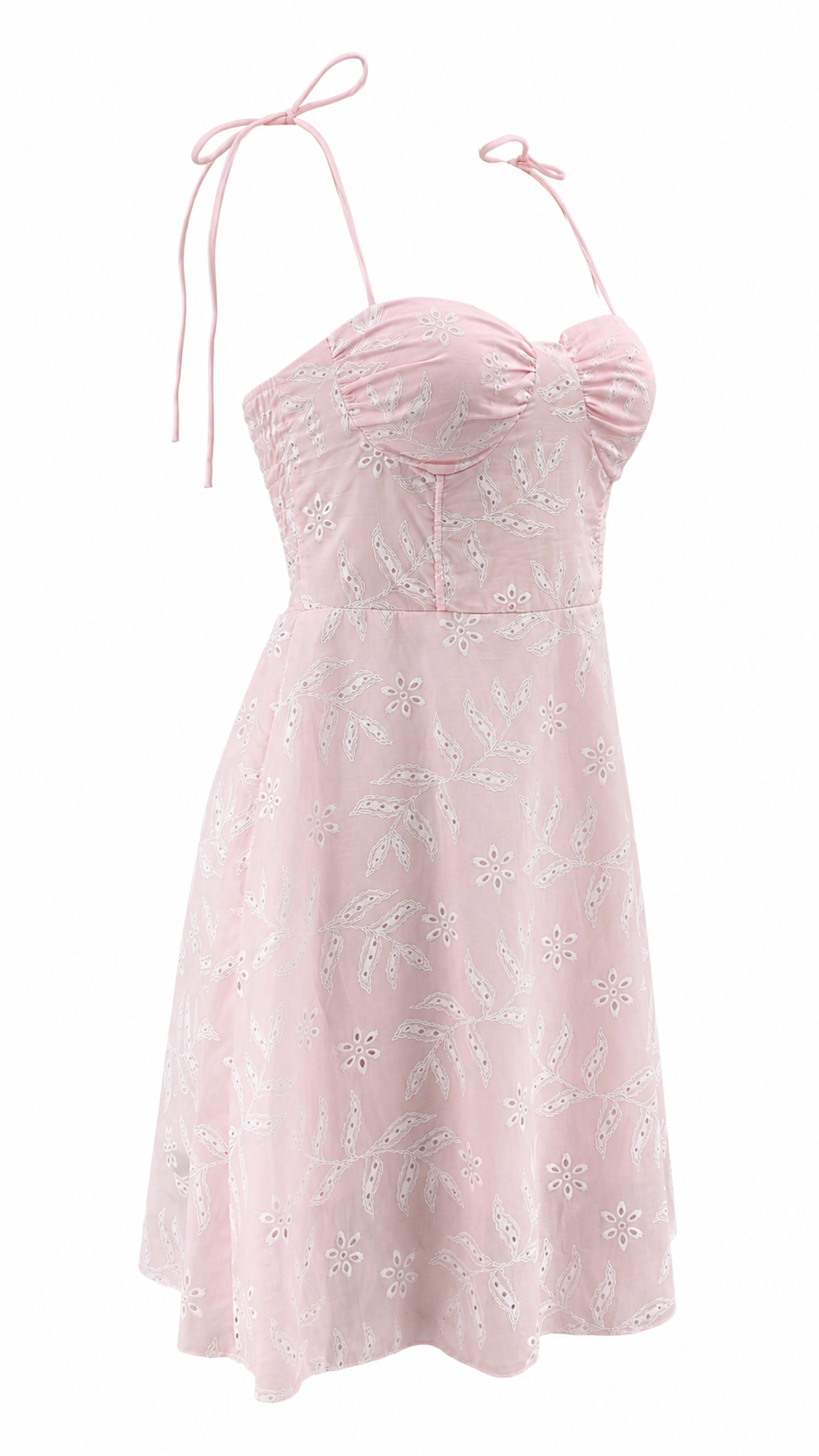Strapless short dress with tiered skirt