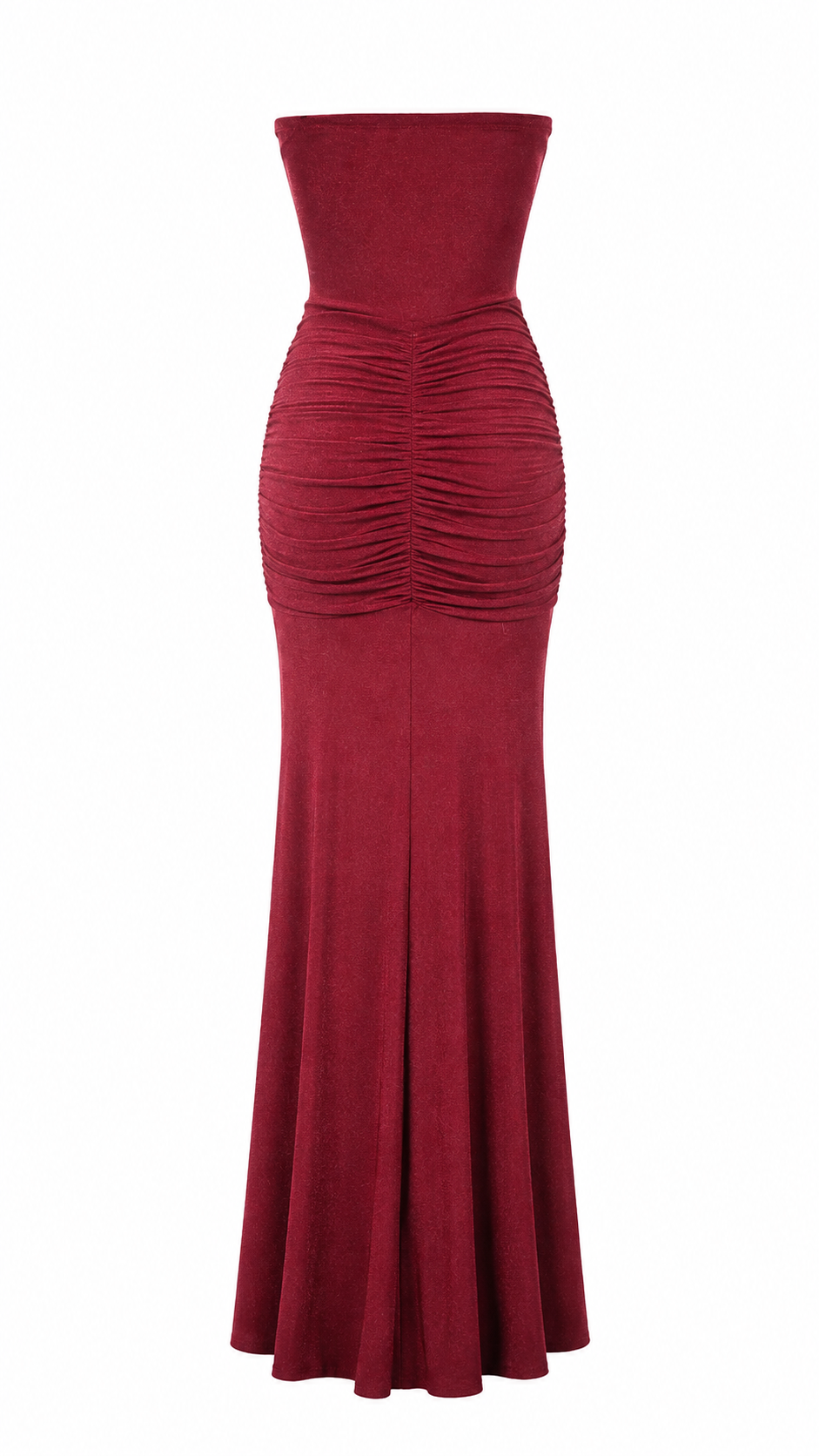 Abito lungo effetto lurex con bustier corsetto