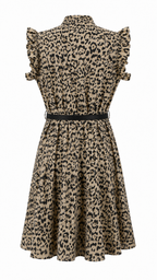 Strapless short dress with tiered skirt