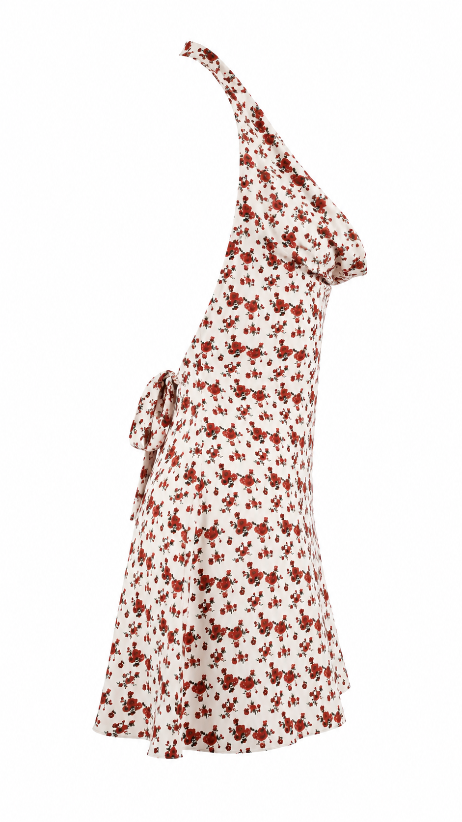 Strapless short dress with tiered skirt