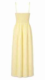 Abito lungo bustier in pizzo san gallo