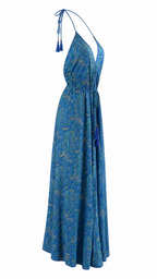 Abito lungo fantasia paisley
