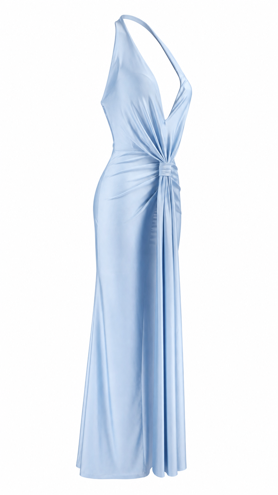 Strapless short dress with tiered skirt