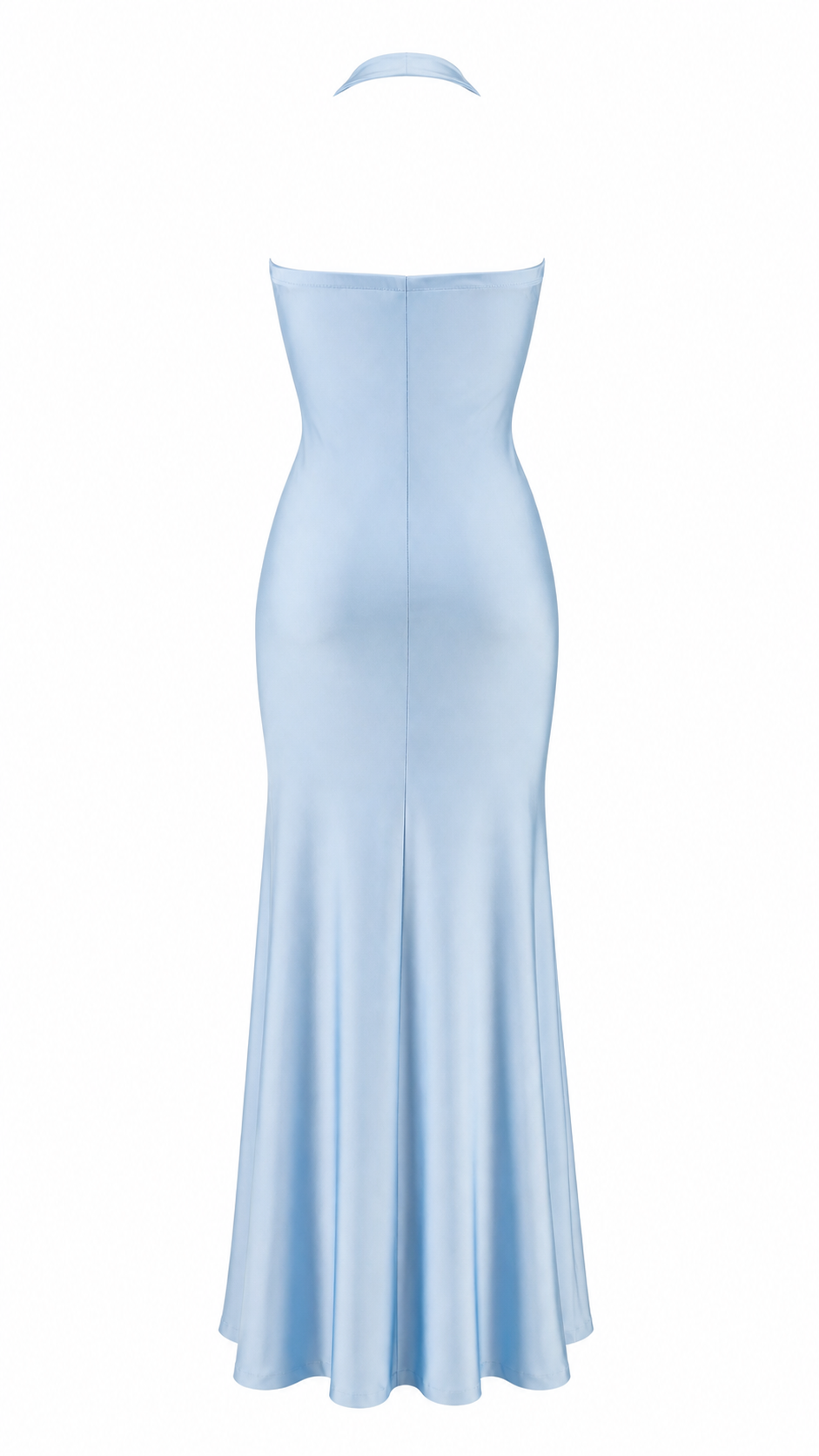 Strapless short dress with tiered skirt