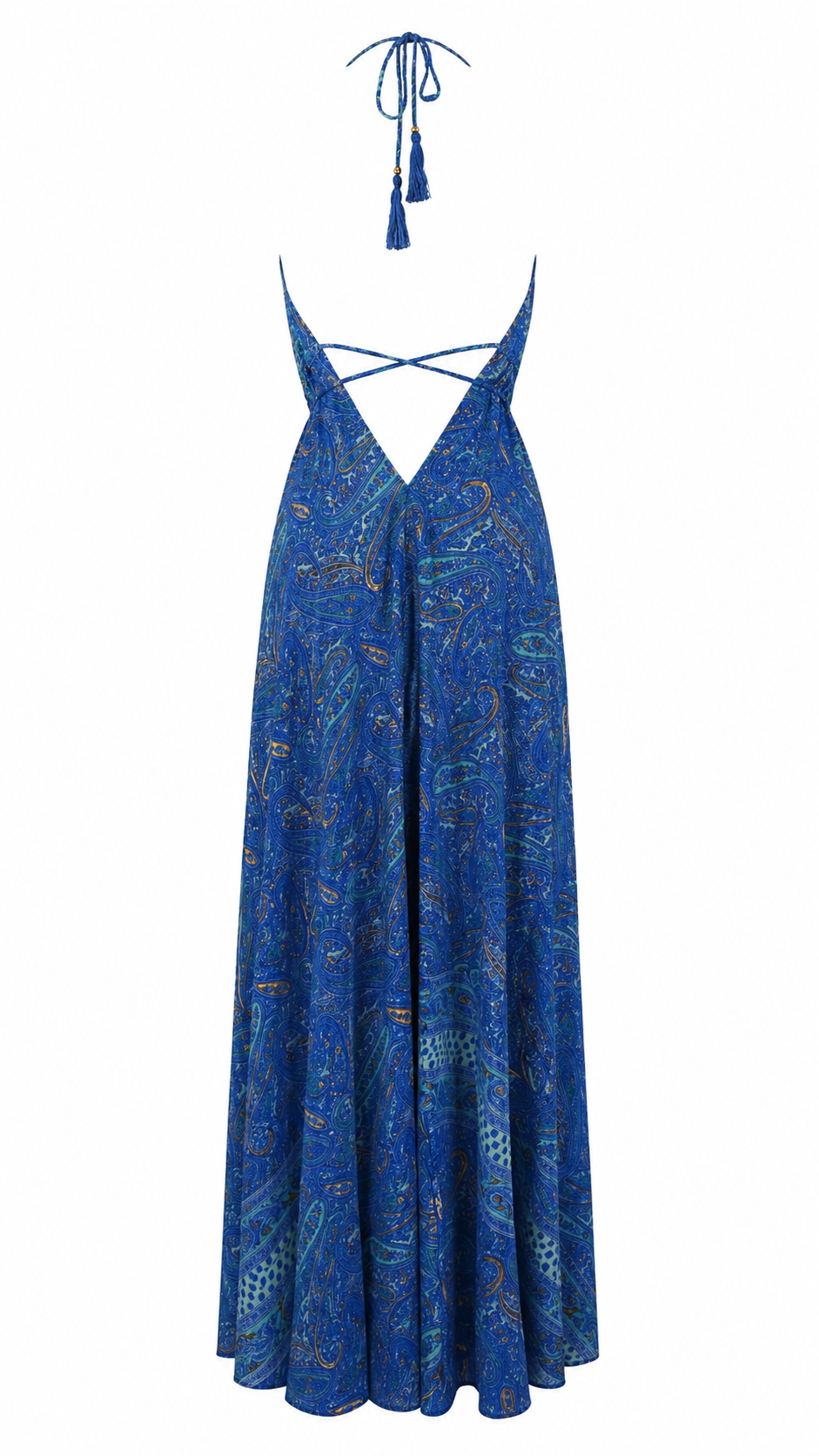 Abito lungo fantasia paisley