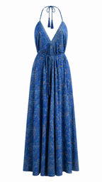 Abito lungo fantasia paisley