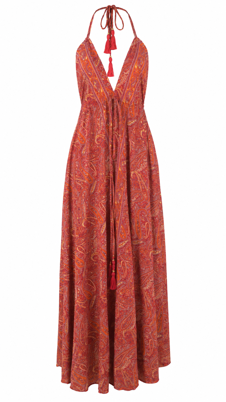 Abito lungo fantasia paisley