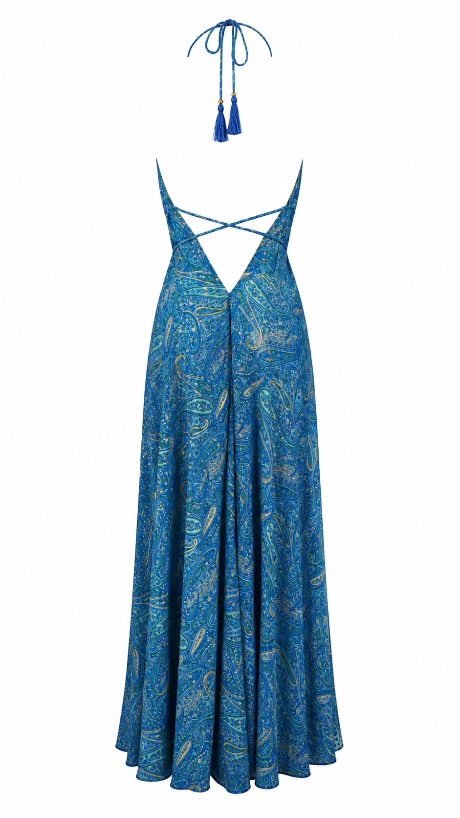 Abito lungo fantasia paisley