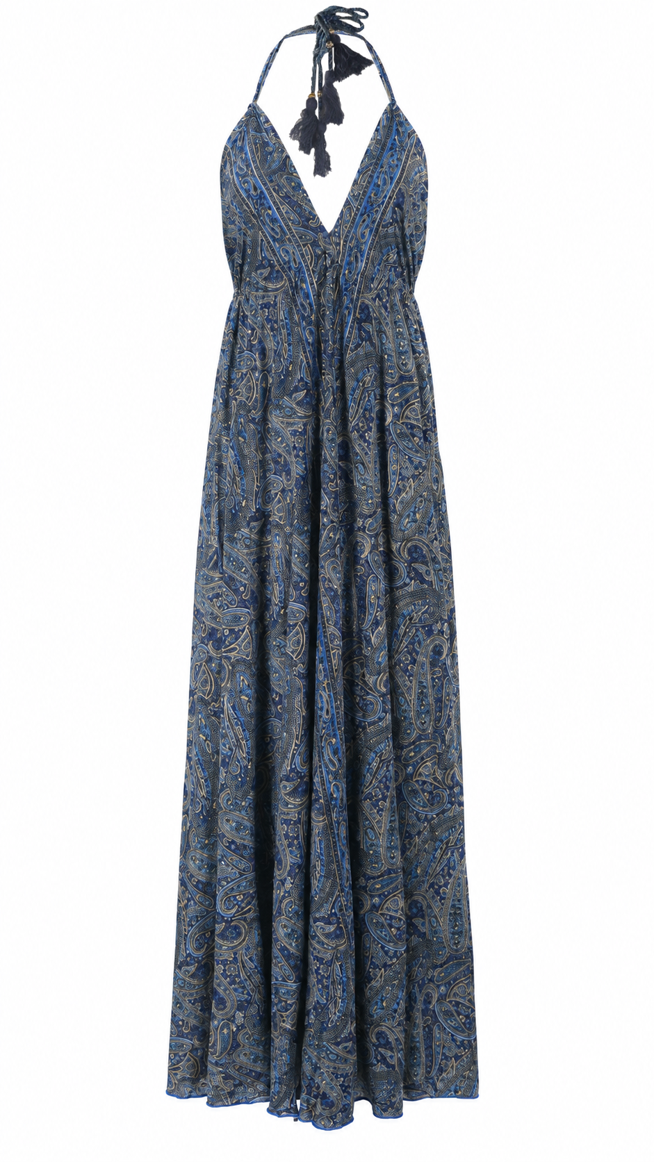 Abito lungo fantasia paisley
