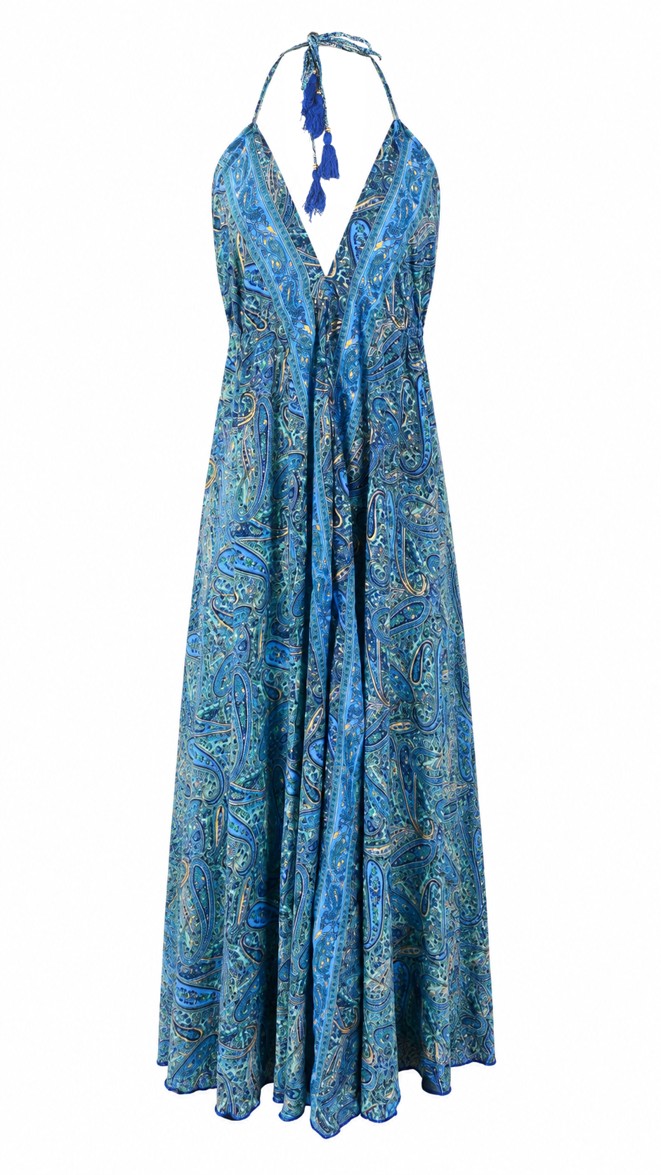 Abito lungo fantasia paisley