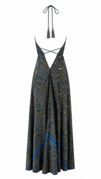 Abito lungo fantasia paisley