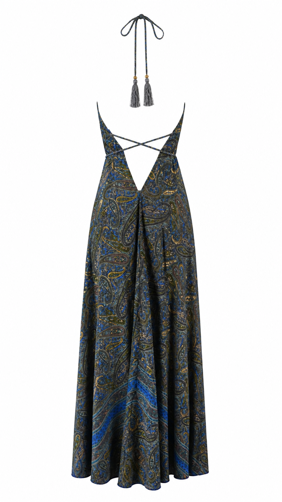 Abito lungo fantasia paisley