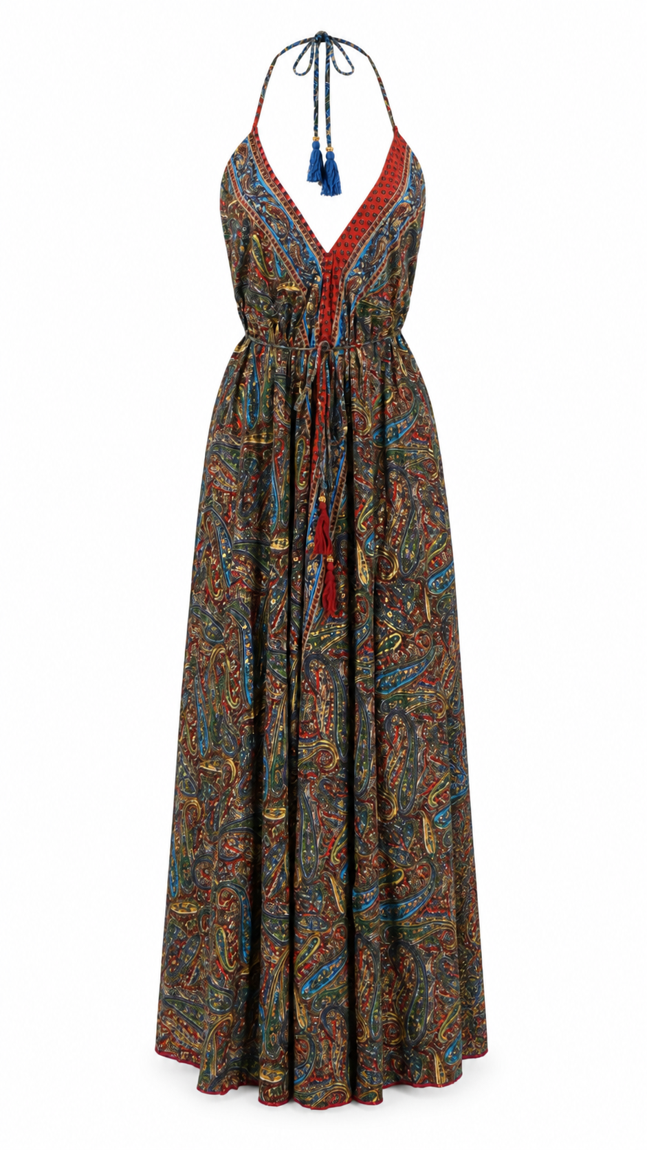 Abito lungo fantasia paisley