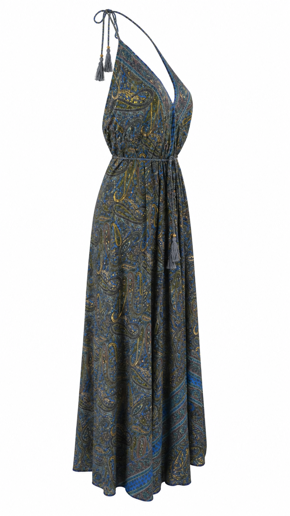 Abito lungo fantasia paisley