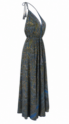 Abito lungo fantasia paisley