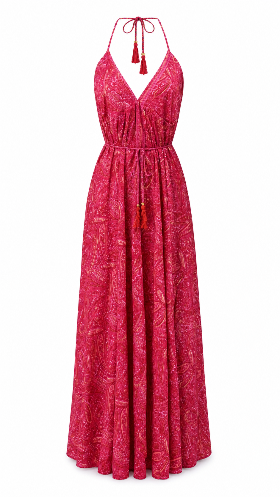 Abito lungo fantasia paisley