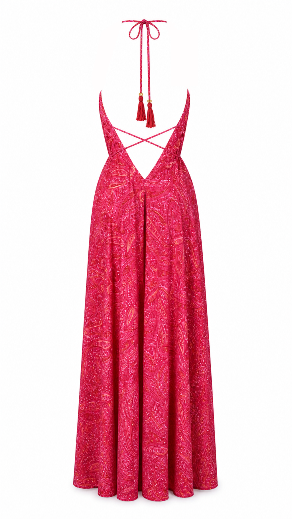 Abito lungo fantasia paisley