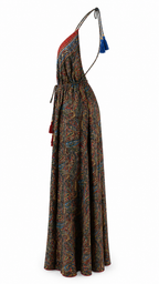 Abito lungo fantasia paisley