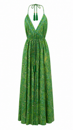 Abito lungo fantasia paisley