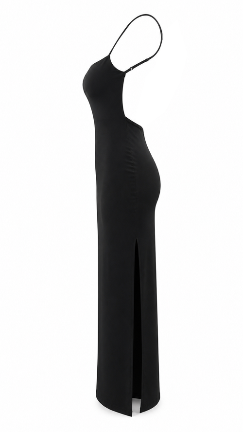 Bodycon Maxi Dress with Ruched Back