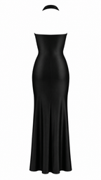 Strapless short dress with tiered skirt