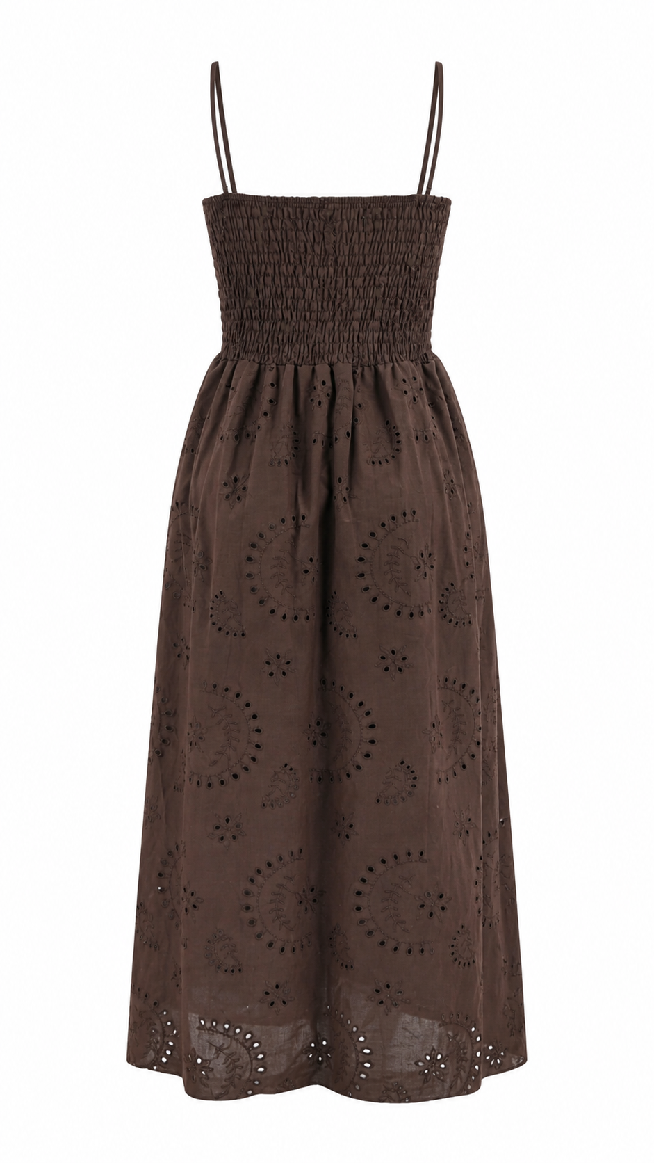 Abito lungo bustier in pizzo san gallo