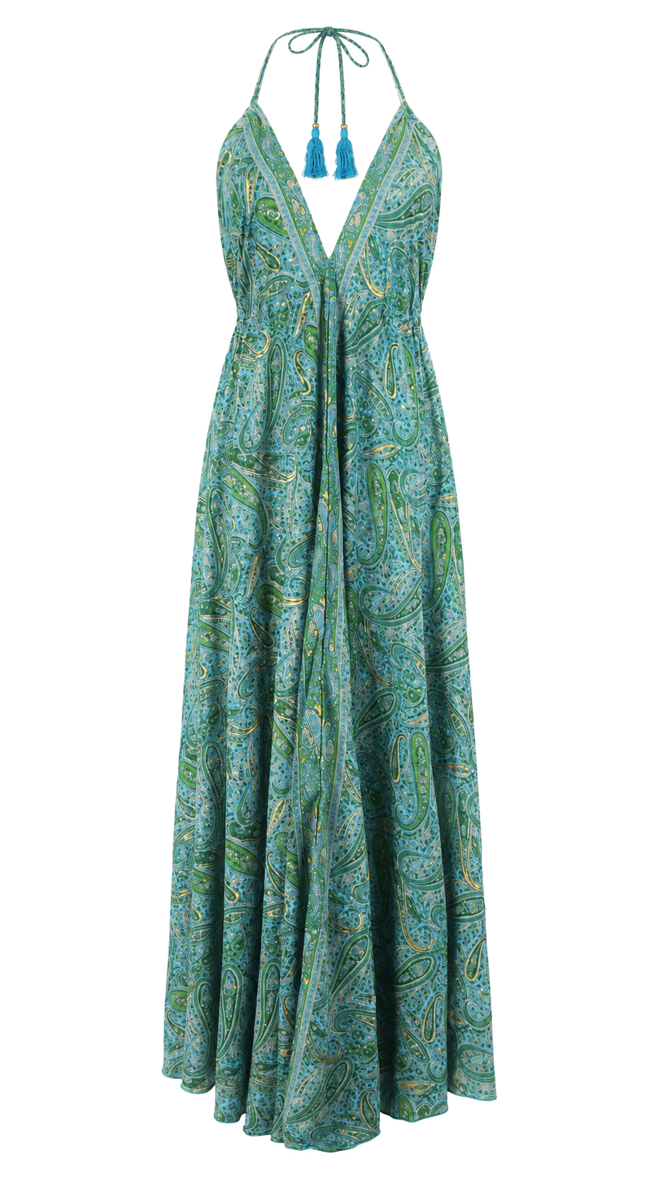 Abito lungo fantasia paisley
