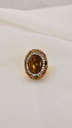 Anello cocktail oro ovale