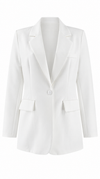 Blazer monopetto con rever