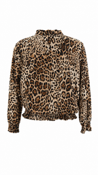 Blusa animalier leopardata