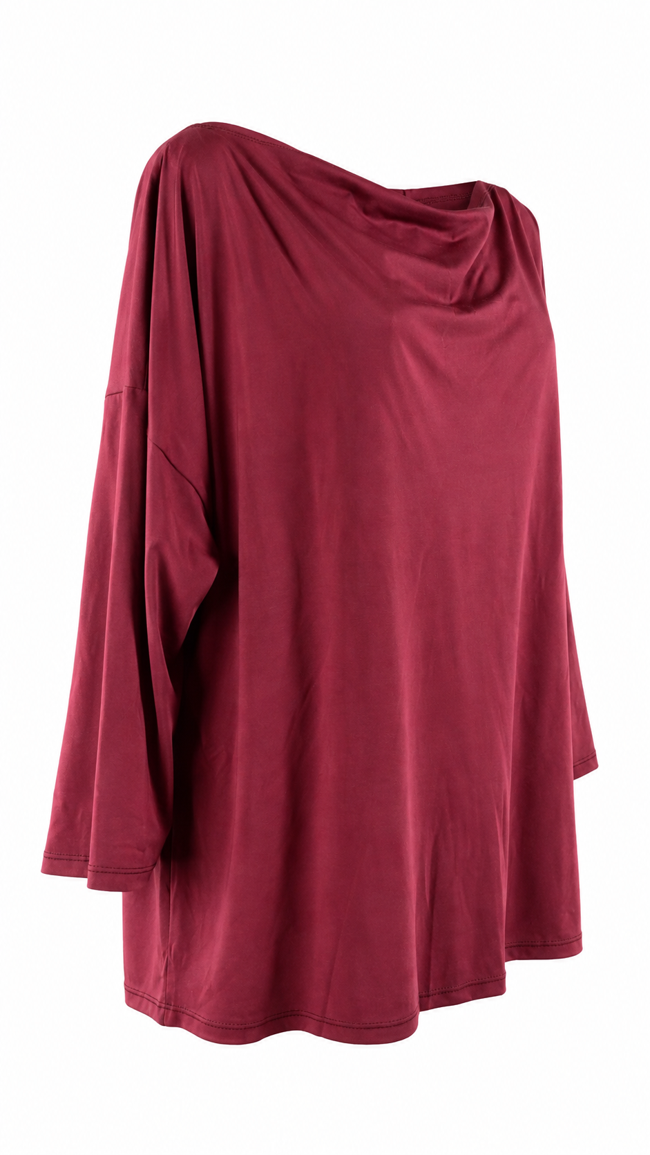 Maglia oversize con scollo a barca