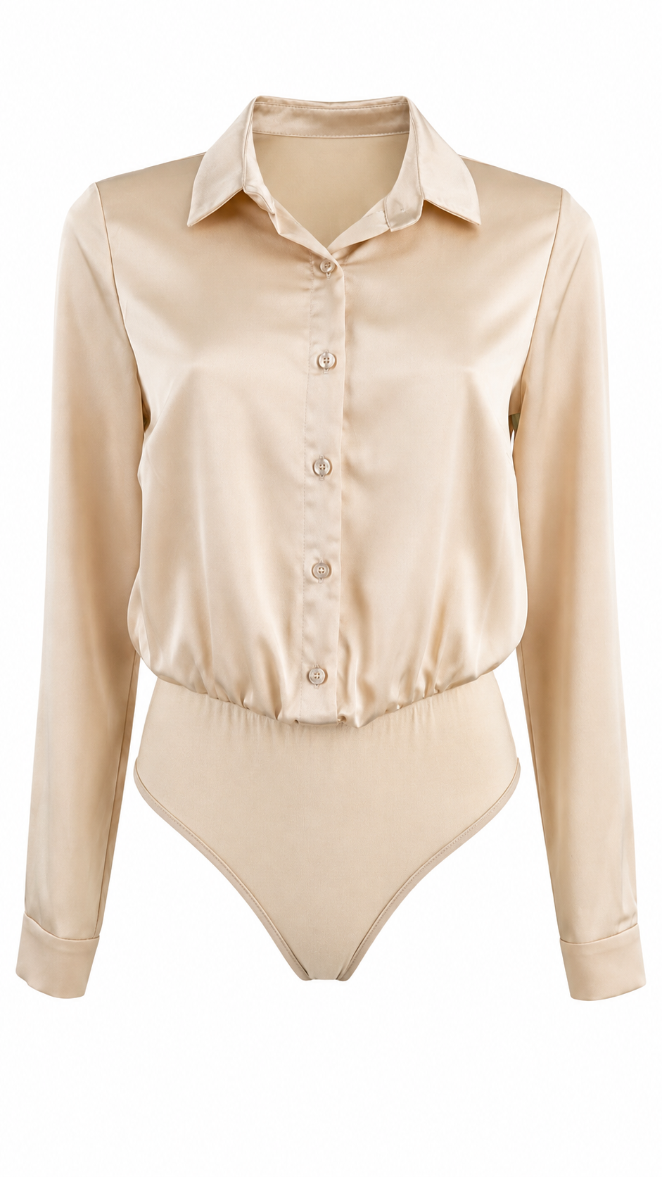 Body camicia effetto satin