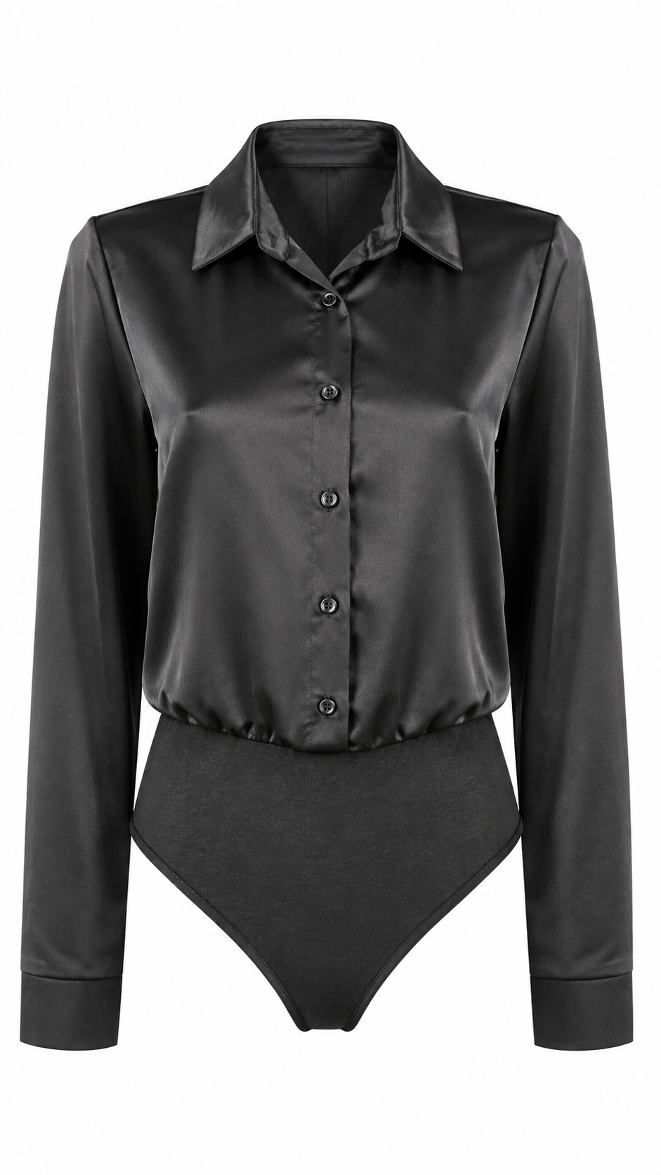 Body camicia effetto satin