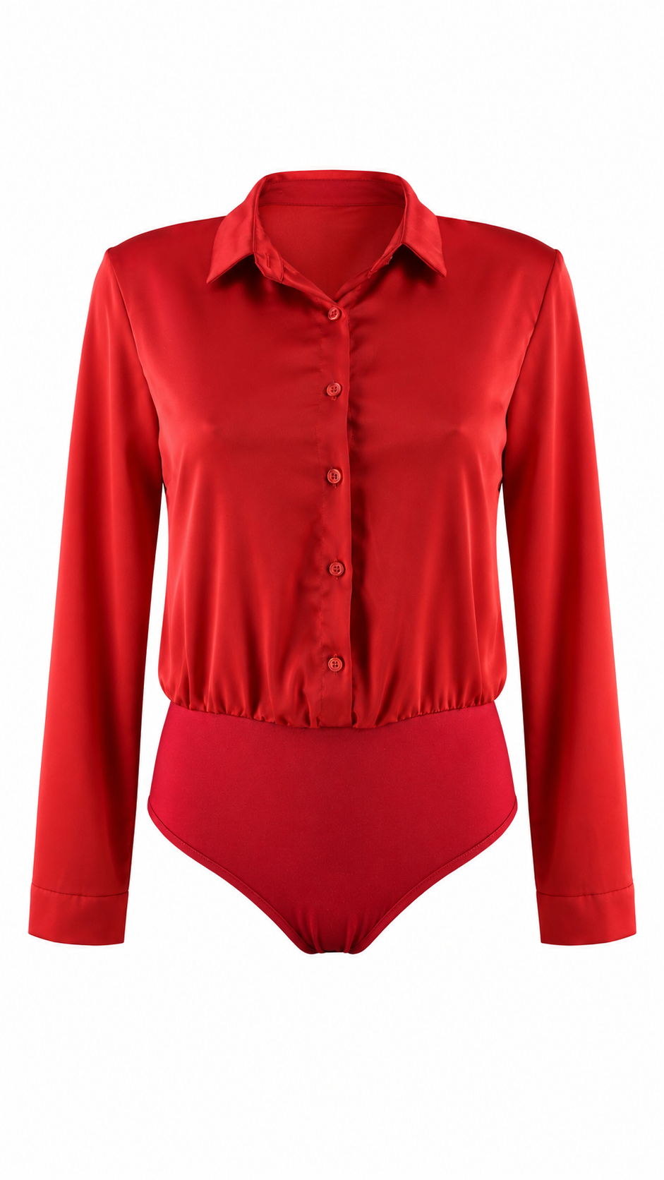 Body camicia effetto satin