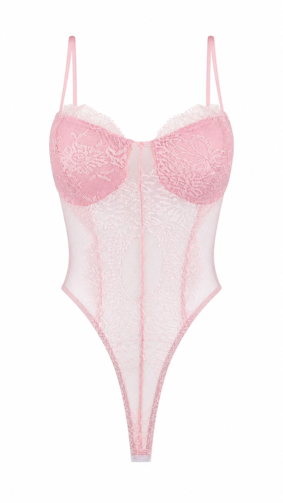 Body in pizzo con retro perizoma