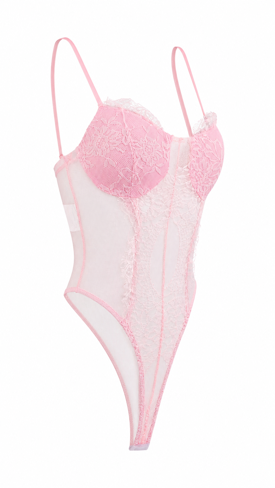 Body in pizzo con retro perizoma