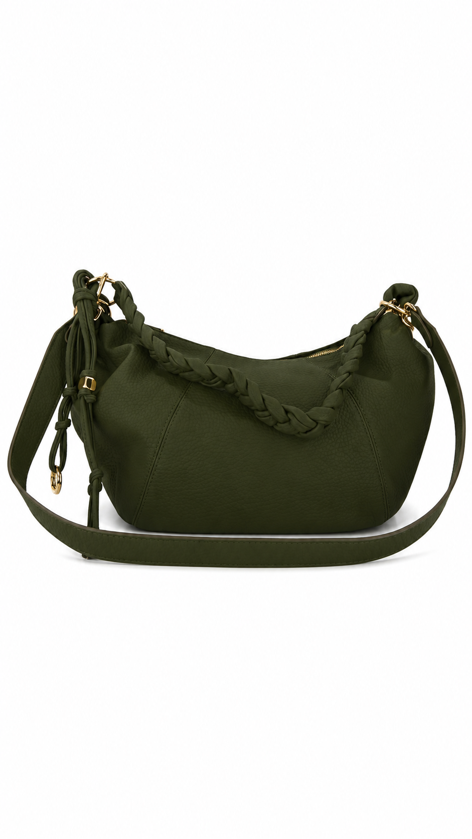 Borsa Hobo con manico intrecciato