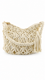 Borsa in corda attrecciata con nappina