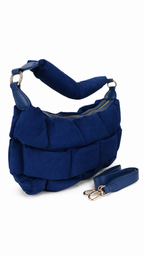 Borsa imbottita effetto camoscio
