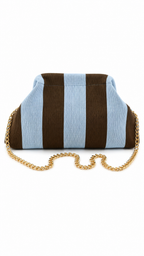 Clutch bag a righe
