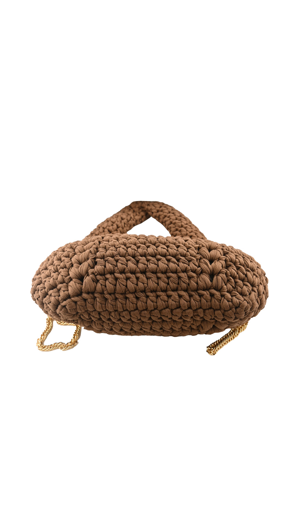 Borsa intrecciata stile crochet con manico