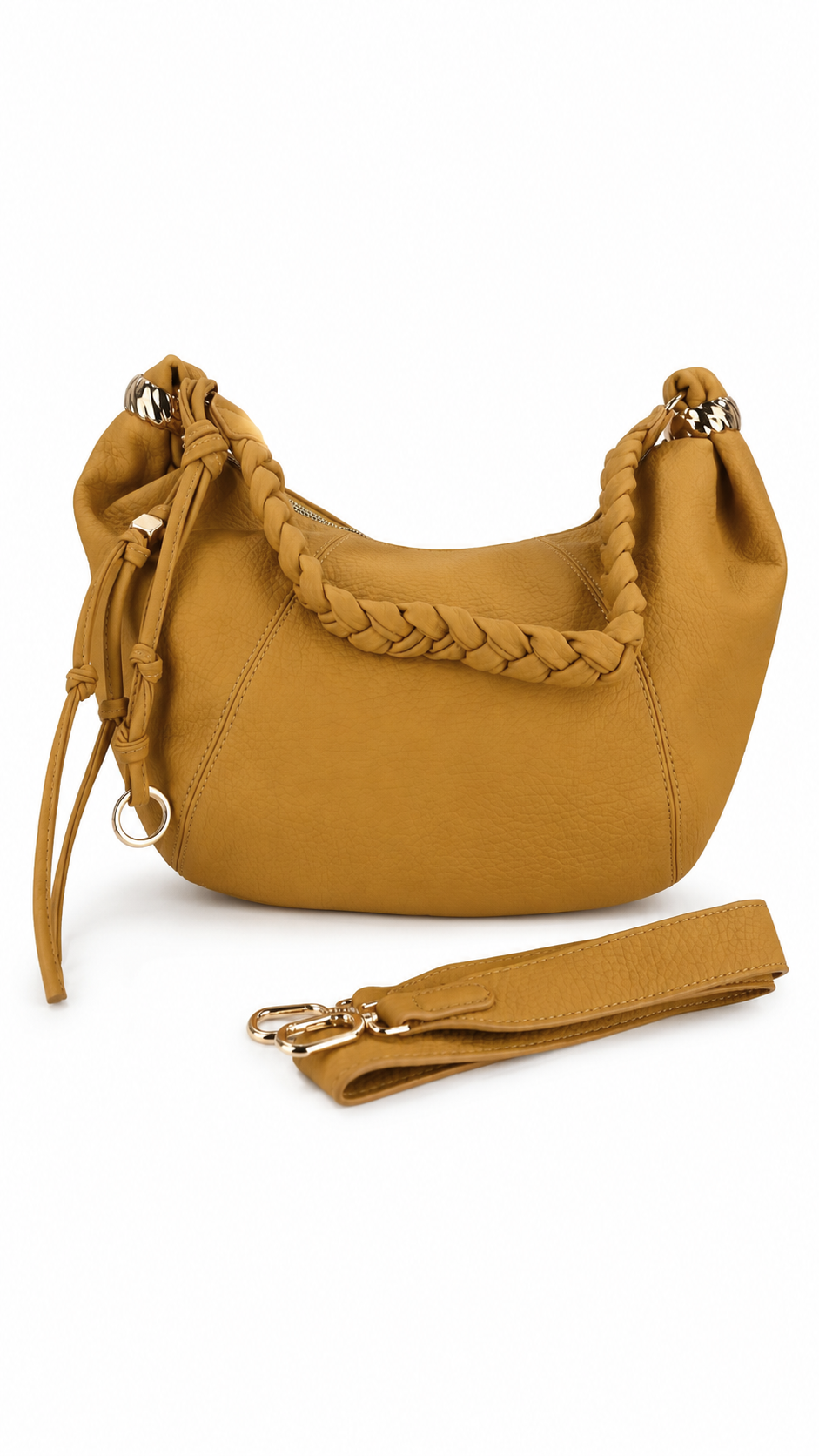 Borsa Hobo con manico intrecciato