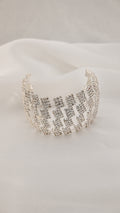 Bracciale geometrico con cristalli
