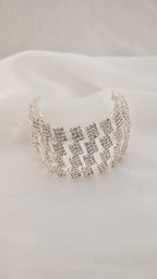 Bracciale geometrico con cristalli